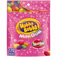 Hubba Bubba Minis Skittles Flavored Bubble Gum Bag Perspective: Main
