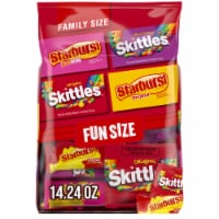 Skittles & Starburst Fun Size Chewy Candy Variety Family Size Bulk Bag Perspective: Main