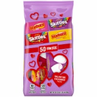 Skittles & Starburst Fun Size Valentine's Day Exchange Candy Party Size Bulk Bag Perspective: Main