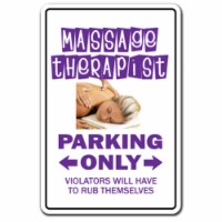 SignMission  12 x 8 in. Massage Therapist Sign