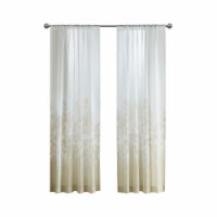 Urban Habitat Kimball Print Sheer Curtains - Taupe
