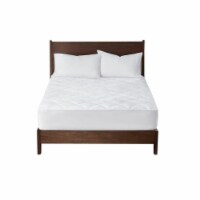 Sleep Philosophy Polyester Energy Recover Waterproof Mattress Pad with White
