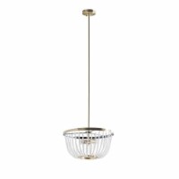 Hampton Hill Melrose Chandelier with Antique Brass and White Finish FB150-1159