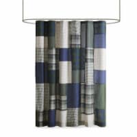 Woolrich Cotton Shower Curtain with Green Finish WR70-3902