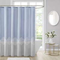 Panache Pieced and Embroidered Shower Curtain