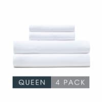 JLA Home Queen Bedding Sheets- White Perspective: Main