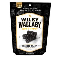 Wiley Wallaby Gourmet Black Liquorice Candy Bag Perspective: Main