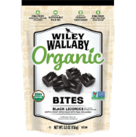 Wiley Wallaby Organic Black Licorice Bites