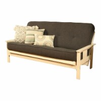 Kodiak Furniture Monterey Frame with Linen Fabric Mattress in Antique White/Gray