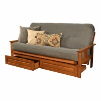 Kodiak Furniture Monterey Futon with Fabric Mattress in Marmont Blue/Barbados