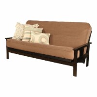 Kodiak Furniture Monterey Full Frame with Fabric Mattress in Black/Mocha Brown