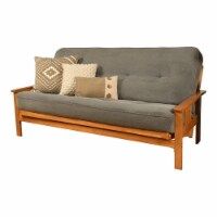 Kodiak Furniture Monterey Futon with Fabric Mattress in Butternut/Marmont Blue
