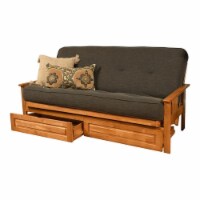 Kodiak Furniture Monterey Linen with Liner Fabric Mattress in Gray/Butternut