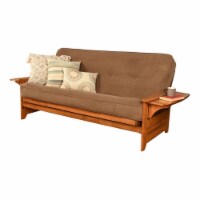 Kodiak Furniture Phoenix Futon with Fabric Mattress in Barbados/Mocha Brown