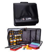 Med Manager Diabetic Supply Organizer with Insulin Cooler Travel Case, Black