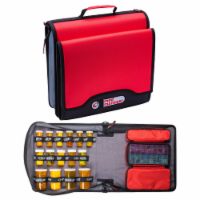 Med Manager Diabetic Supply Organizer with Insulin Cooler Travel Case, Red