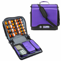 Med Manager Diabetic Supply Organizer with Insulin Cooler Travel Case, Purple