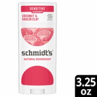 Schmidt's Aluminum-Free 24-Hour Coconut & Kaolin Clay Sensitive Skin Vegan Natural Deodorant Stick