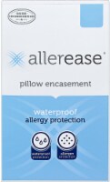 AllerEase Waterproof Allergy Protection Zippered Pillow Protector - 2 Pack - White Perspective: Main