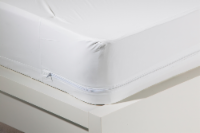 Rest Right Antimicrobial Waterproof Zippered Mattress Protector - White
