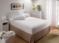 AllerEase Fresh and Cool Allergy Protection Mattress Pad - White