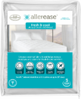 AllerEase Fresh and Cool Allergy Protection Mattress Pad - White