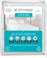 AllerEase Fresh and Cool Allergy Protection Mattress Pad - White