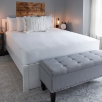 Sealy® Luxury Knit Fitted Mattress Protector - White Perspective: Main