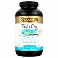 Spectrum Essentials® Fish Oil with Vitamin D Softgels 1000mg Perspective: Main