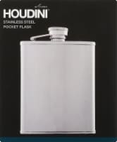 Houdini Stainless Steel Pocket Flask - Silver Perspective: Main