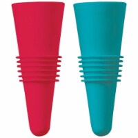 Houdini Silicone Wine Bottle Stoppers, Pack of 2 Perspective: Main