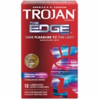 Trojan THe Edge Changing Sensations Lubrant Latex Condoms Perspective: Main