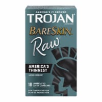 Trojan® Bareskin™ Raw™ Lubricated Latex Condoms