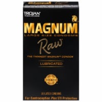 Trojan® Magnum™ Raw™ Large Size Condoms Perspective: Main