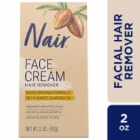 Nair Moisturizing Face Cream Hair Remover with Sweet Almond Oil