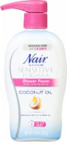 Nair Shower Power Sensitive Formula Coconut Oil Hair Remover