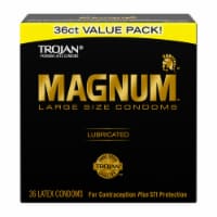 Trojan™ Magnum Lubricated Large Size Condoms Value Pack