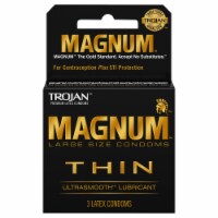 Trojan® Magnum™ Thin Ulsrasmooth™ Lubricant Large Size Condoms Perspective: Main
