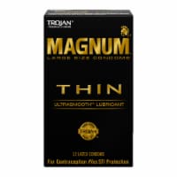 Trojan Magnum Thin Ultrasmooth Lubricated Large Condoms Perspective: Main