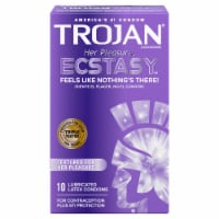 Trojan® Her Pleasure™ Ecstasy™ Lubricated Latex Condoms Perspective: Main