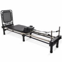 Aero Pilates Premier 700 Foldable Reformer Fitness Machine with Cardio Rebounder