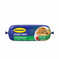 Butterball All Natural Fresh Ground Turkey, 90%/10%, 16oz, 1 Roll Perspective: Main