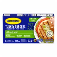 Butterball All Natural Quarter-Pound Frozen White Turkey Burger Patties