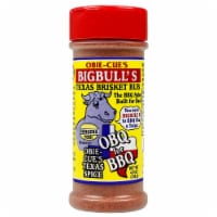 Obie Cue's Texas Brisket Rub BigBull's Beef Steaks Burgers 4.6 Oz Shaker Bottle