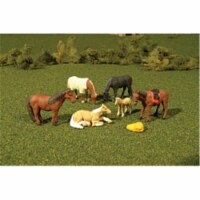 Bachmann BAC33119 Ho Horses, Pack of 6
