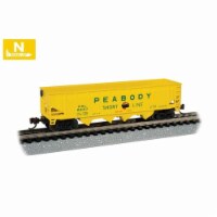 Bachmann BAC73354 40 ft. N Scale 4-Bay Hopper Peabody Short Line No.6687 Model Train