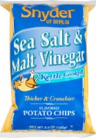 Snyder of Berlin Sea Salt & Malt Vinegar Kettle Chips Perspective: Main