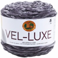 Lion Brand Vel-Luxe Yarn-Charcoal