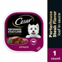 CESAR Classic Loaf in Sauce Porterhouse Steak Adult Wet Dog Food