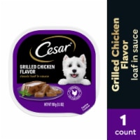 Cesar Adult Soft Wet Dog Food Grilled Chicken Classic Loaf in Sauce Perspective: Main